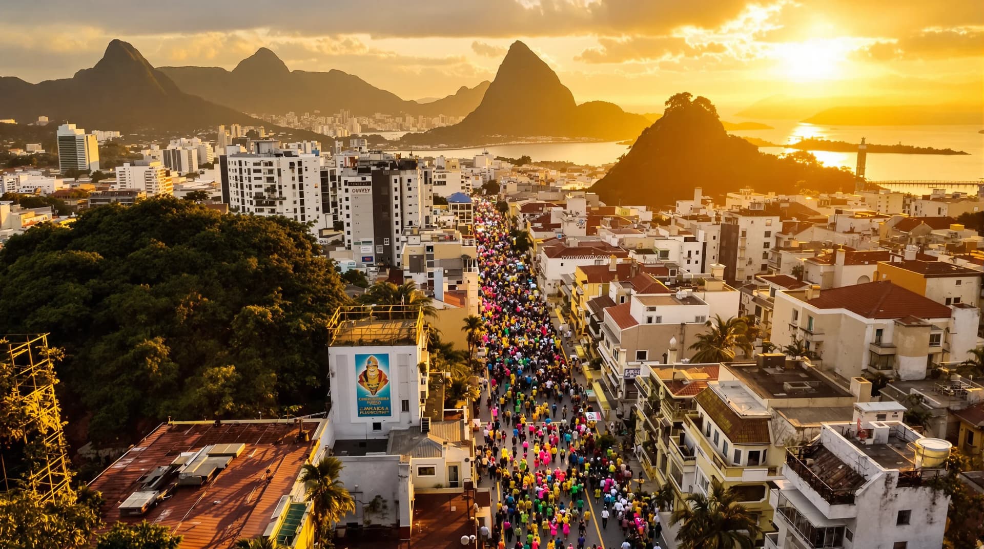 Rio de Janeiro Carnival celebrations with colorful blocos in Zona Sul